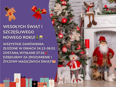 Życzenia z okazji Noworocznych Świąt od Sklepu Rękodzieła 100 Pomysłów!  