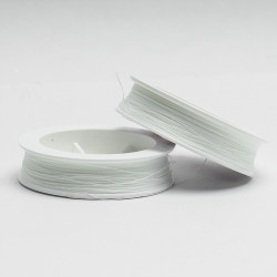 Nić hafciarska 0,1 mm 100 m - Nić jubilerska do haftu przezroczysto-białe