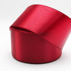 Wstążka satynowa Bordowa 50 mm Rolka 33 m.