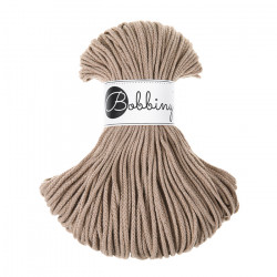 Sznurek pleciony do makramy i szydełkowania Bobbiny 3 mm, 100 m, Piaskowy