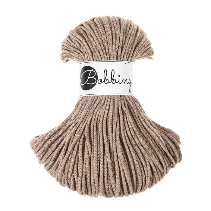 Sznurek pleciony do makramy i szydełkowania Bobbiny 3 mm, 100 m, Piaskowy