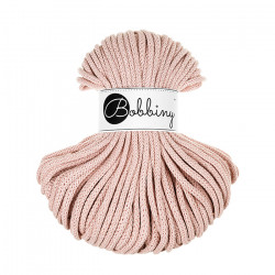 Sznurek pleciony do makramy i szydełkowania Bobbiny 5 mm, 50 m, Pastelowy róż
