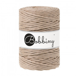 Sznurek do makramy Bobbiny 5 mm, 100 m, Piaskowy