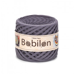 T-shirt Yarn Bobilon medium 7-9 mm Mr Gray