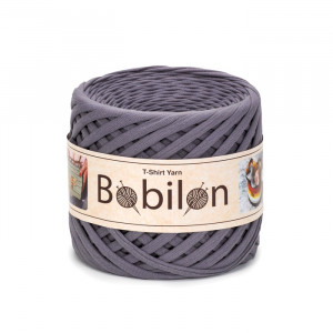 T-shirt Yarn Bobilon medium 7-9 mm Mr Gray
