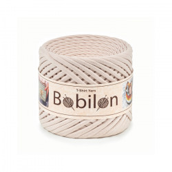 T-shirt Yarn Bobilon Mini 5-7mm Ivory