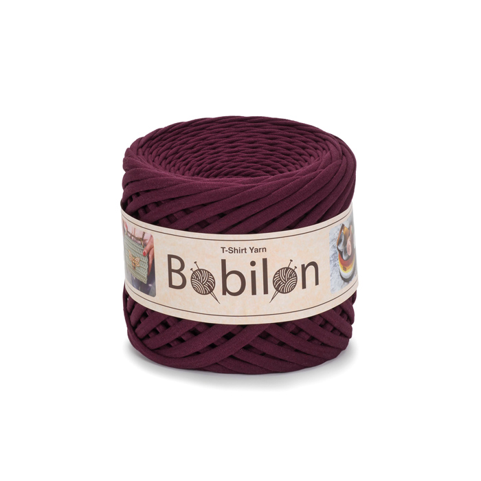 T-shirt Yarn Bobilon Mini 5-7mm Marsala