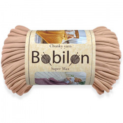 T-shirt Yarn Bobilon Chunky Super Max 2 cm Caramel