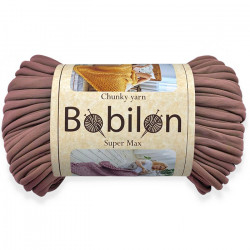 T-shirt Yarn Bobilon Chunky Super Max 2 cm Cocoa