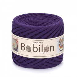 T-shirt Yarn Bobilon medium 7-9 mm Violet