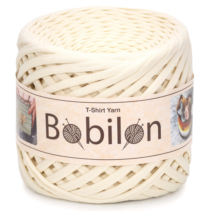 T-shirt Yarn Bobilon Maxi 9-11mm Vanilla