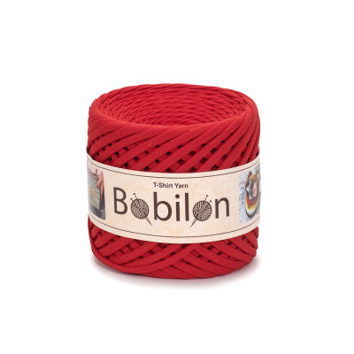 T-shirt Yarn Bobilon Mini 5-7 mm Lady in Red