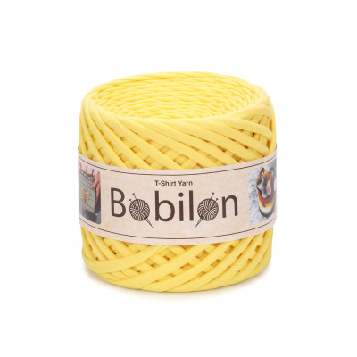 T-shirt Yarn Bobilon Mini 5-7 mm Yellow