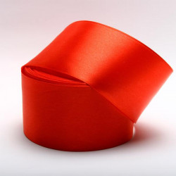 Wstążka satynowa Czerwona 50mm Rolka 33 m
