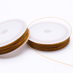 Linka jubilerska powlekana 0,45 mm 46 m - kolor złoto