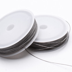 Linka jubilerska powlekana 0,45 mm 46 m - kolor srebro