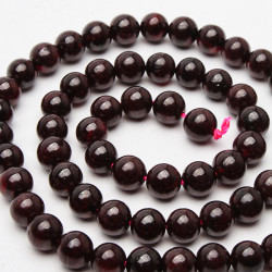 Granat koraliki z kamienia 6 mm - kulka gładka