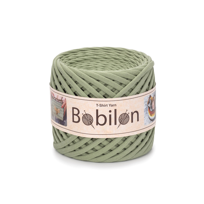 T-shirt Yarn Bobilon Mini 5-7mm Olive