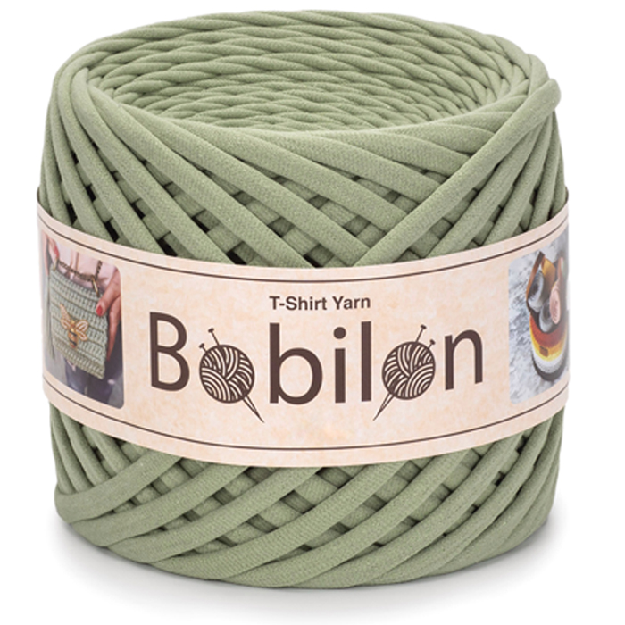 T-shirt Yarn Bobilon Maxi 9-11mm Olive