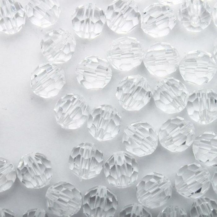 Koraliki przezroczyste Kulki akrylowe 12mm