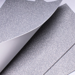 Pianka brokatowa dekoracyjna (Foamiran) 2 mm 20х30 cm Srebrna