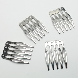 Grzebień do włosów, baza z metalu 40x27 mm