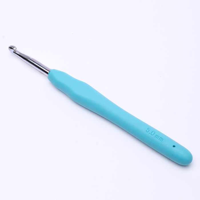 Szydełko z silikonową rączką 5 mm