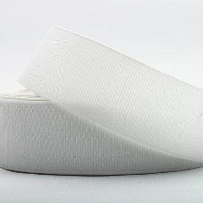 Tasiemka Rypsowa wstążka Biała 25 mm, odcięta na 3 metry