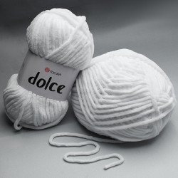 Włóczka YarnArt Dolce - 741 Biały 100g - 120m