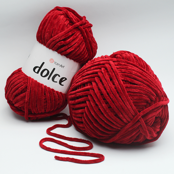 Włóczka YarnArt Dolce - 752 Bordowy 100g - 120m