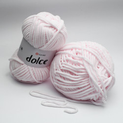 Włóczka YarnArt Dolce - 854 Blady różowy 100g - 120m