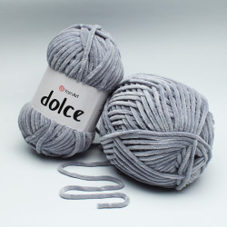 Włóczka YarnArt Dolce - 858 Szary 100g - 120m