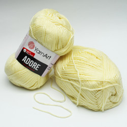 Włóczka YarnArt Adore AntiPilling - 339 Żółty jasny 100g - 280m