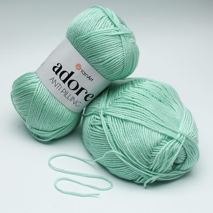 Włóczka YarnArt Adore AntiPilling - 337 Miętowa 100g - 280m