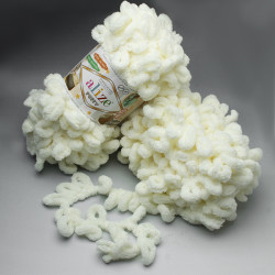 Włóczka Alize Puffy - 62 MLECZNY 100g - 9,2m