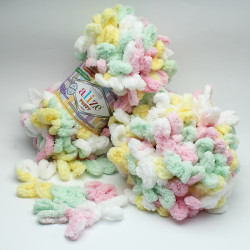 Włóczka Alize Puffy Color - 5862 TĘCZOWE 100g - 9,2m