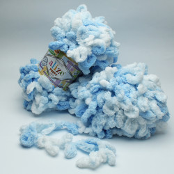 Włóczka Alize Puffy Color - 5865 BŁĘKITNY 100g - 9,2m