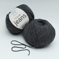 Włóczka YarnArt Jeans - 06 Grafitowy 50g - 160m