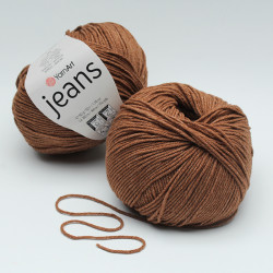 Włóczka YarnArt Jeans - 40 Jasny Brązowy 50g - 160m