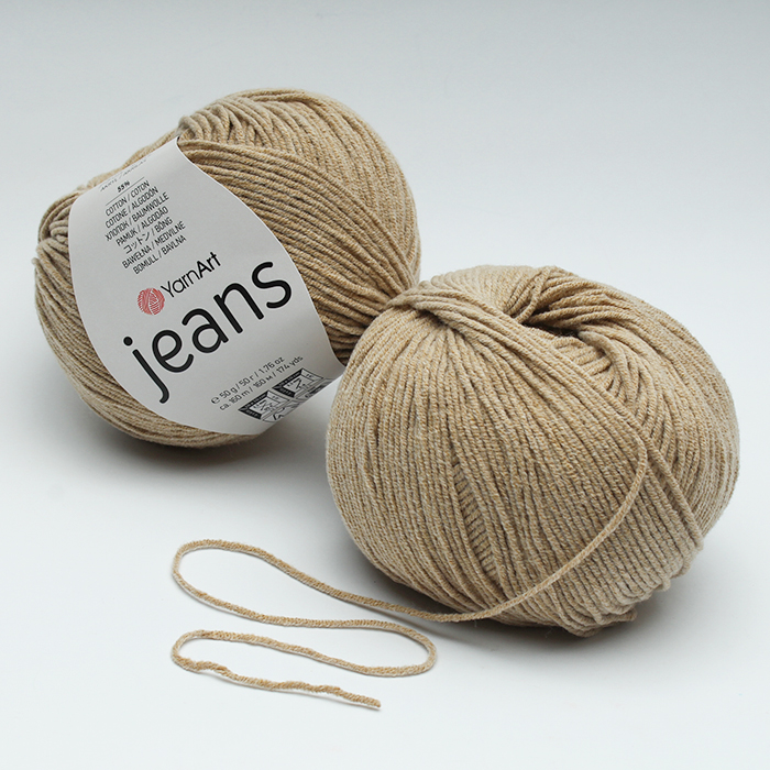 Włóczka YarnArt Jeans - 48 Beżowy 50g - 160m