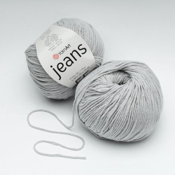 Włóczka YarnArt Jeans - 80 Szary 50g - 160m