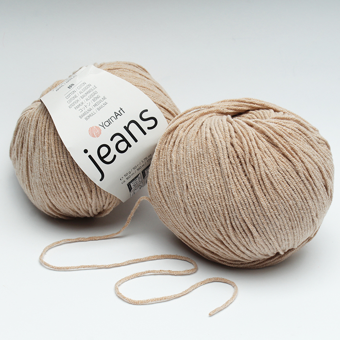 Włóczka YarnArt Jeans - 87 Jasna Beżowy 50g - 160m