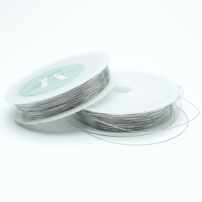 Drut miedziany na szpuli 0,3 mm x 50 m - kolor srebro
