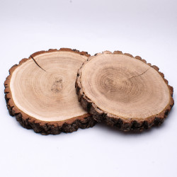 Plastry drewna, krążki drewniane 15-20 cm, h 2-3 cm