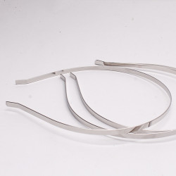 Baza do wyrobu Opaski do włosów 5 mm, metal - kolor Srebro