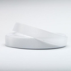 Wstążka satynowa Biała 12 mm - 33m