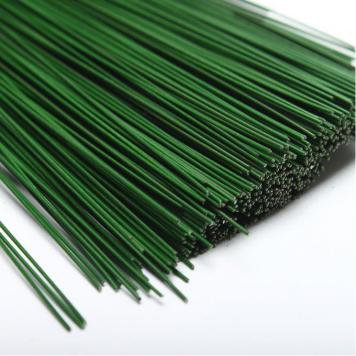 Drucik florystyczny Zielony 1 mm dł. 41 cm - drut ozdobny do kwiatów