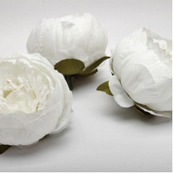 Sztuczne kwiaty - Główka Peonia 8 cm Biała