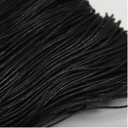 Sznurek woskowany bawełniany d=1mm Czarny