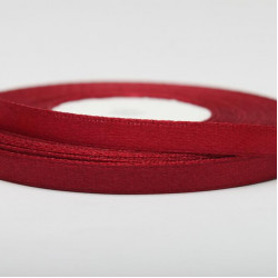 Wstążka satynowa Bordowa 6 mm - 33 m